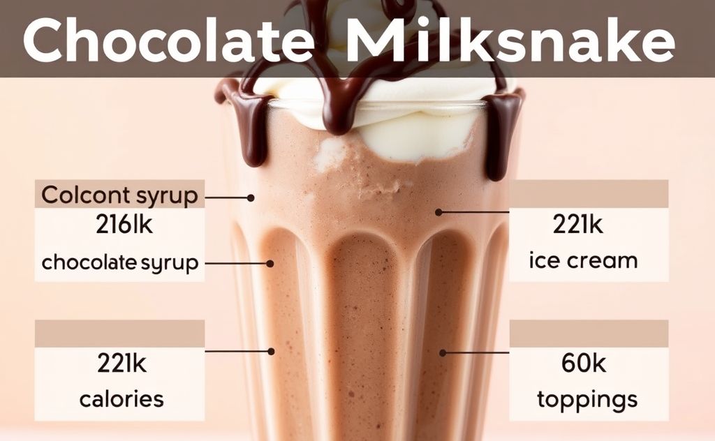 Chocolate milkshake calorie count explained