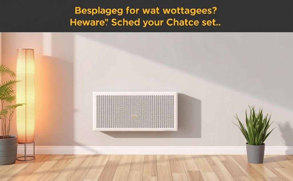 Choose the best wattage for your radiant heater