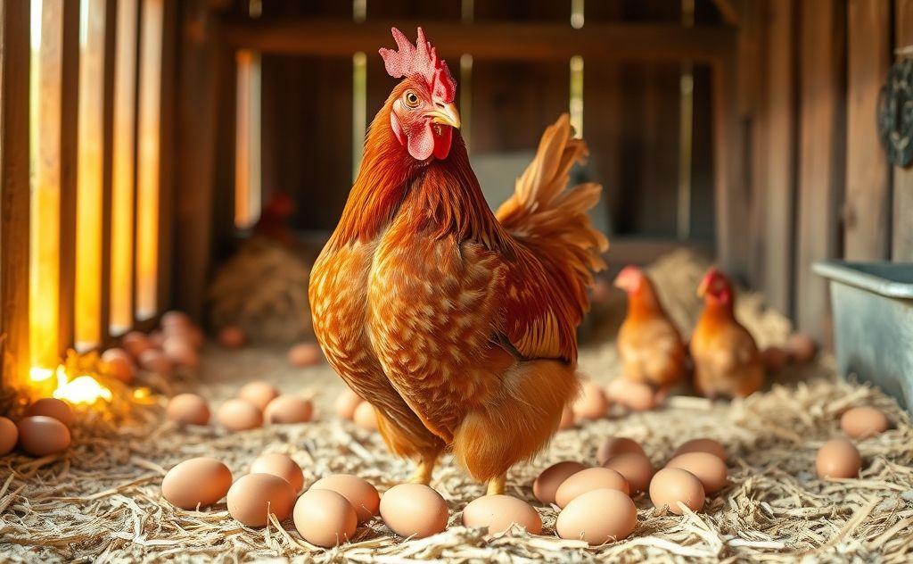 Cinnamon Queen chickens lay many eggs daily