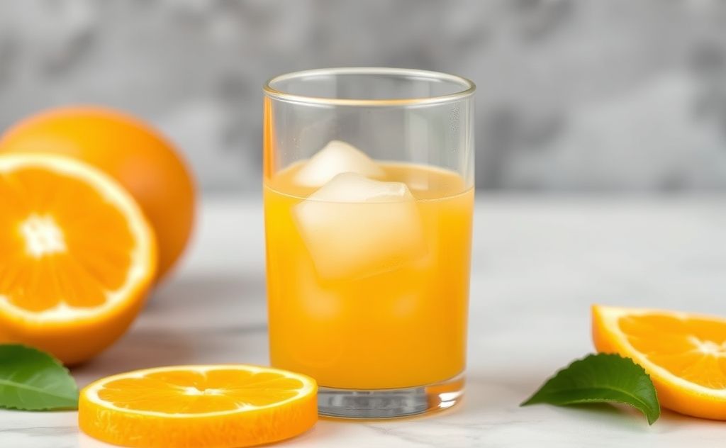 Citric acid content in fresh orange juice