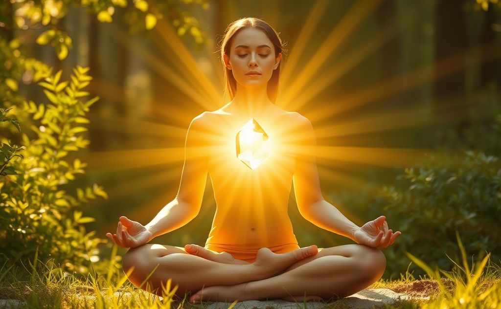 Citrine enhances solar plexus chakra energy