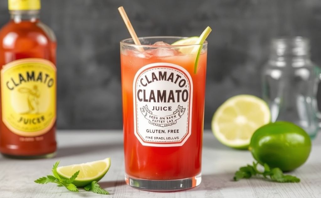 Clamato Juice gluten free beverage option