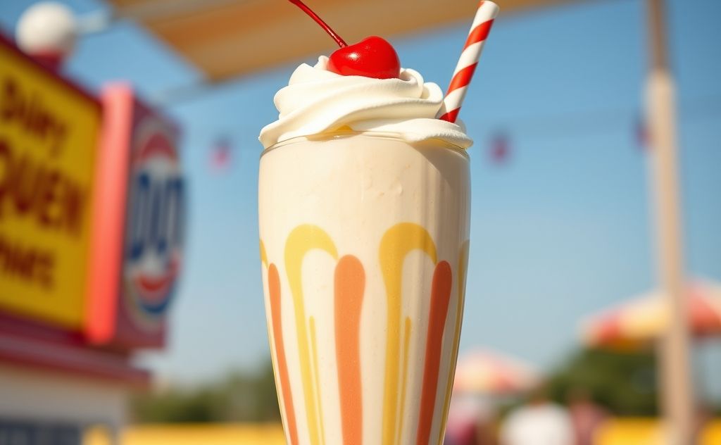 Classic Dairy Queen milkshake, creamy and delicious