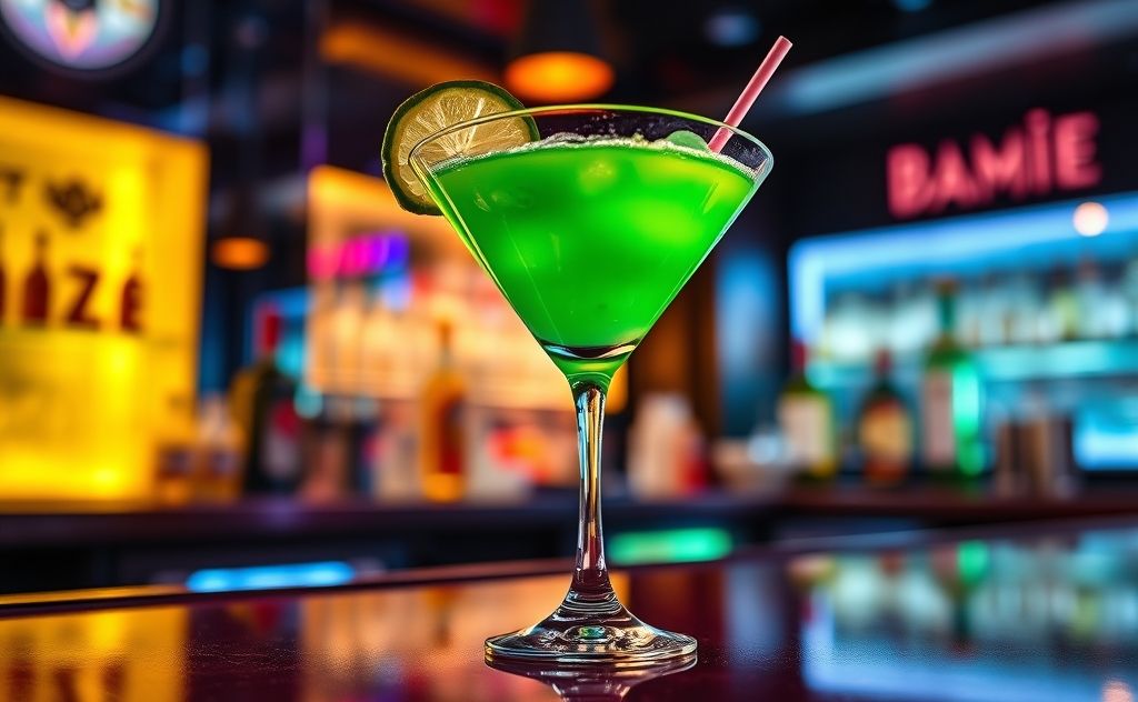 Classic Kamikaze drink with vibrant colors