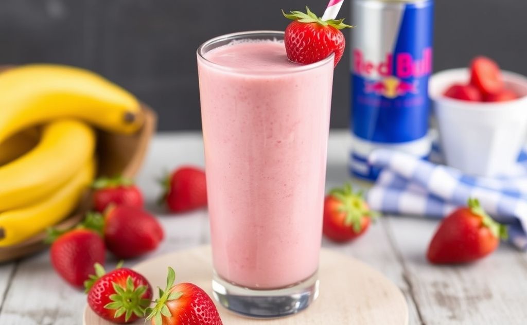 Classic Strawberry Red Bull Smoothie recipe