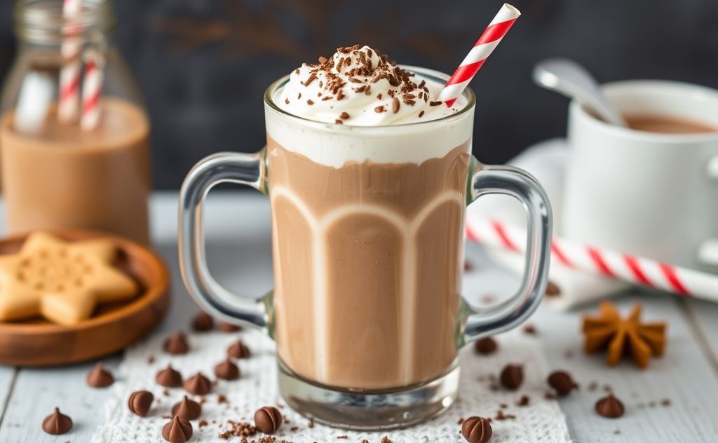 Classic hot chocolate milkshake recipe idea