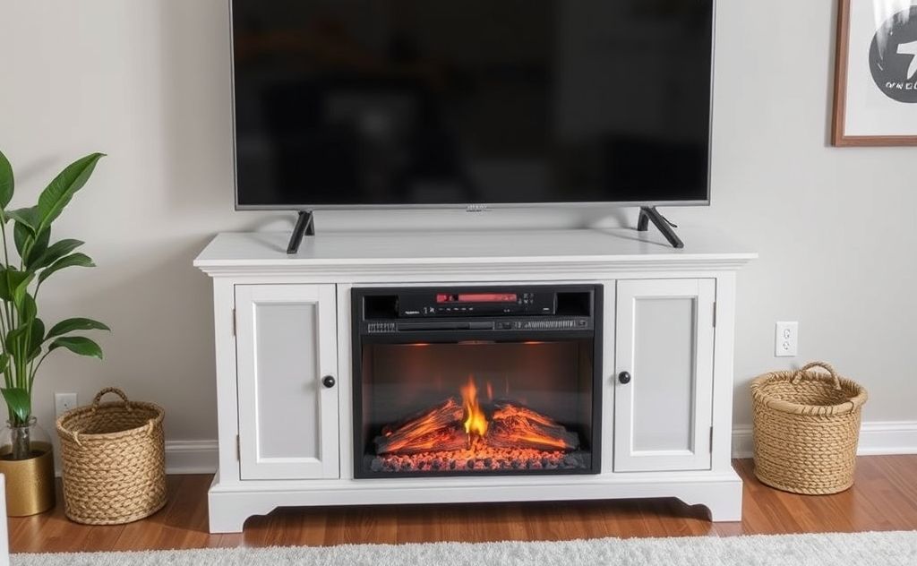 Clean an electric fireplace TV stand efficiently