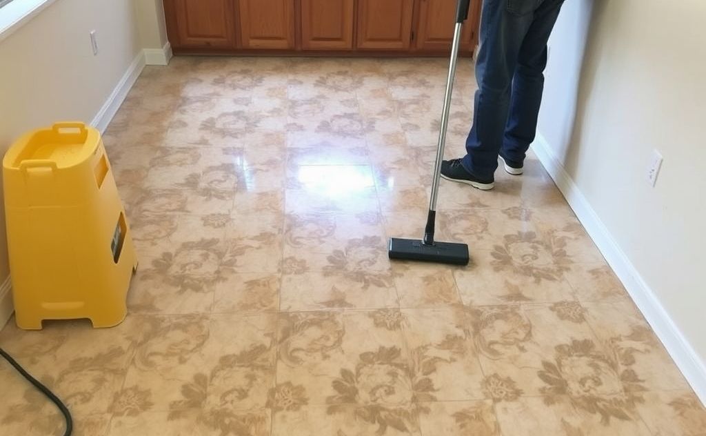 Clean and maintain rental property floors.