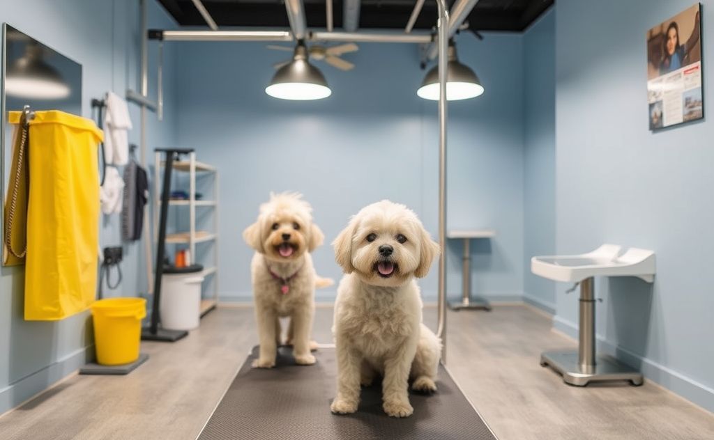 Clean and sanitize pet grooming spaces effectively.