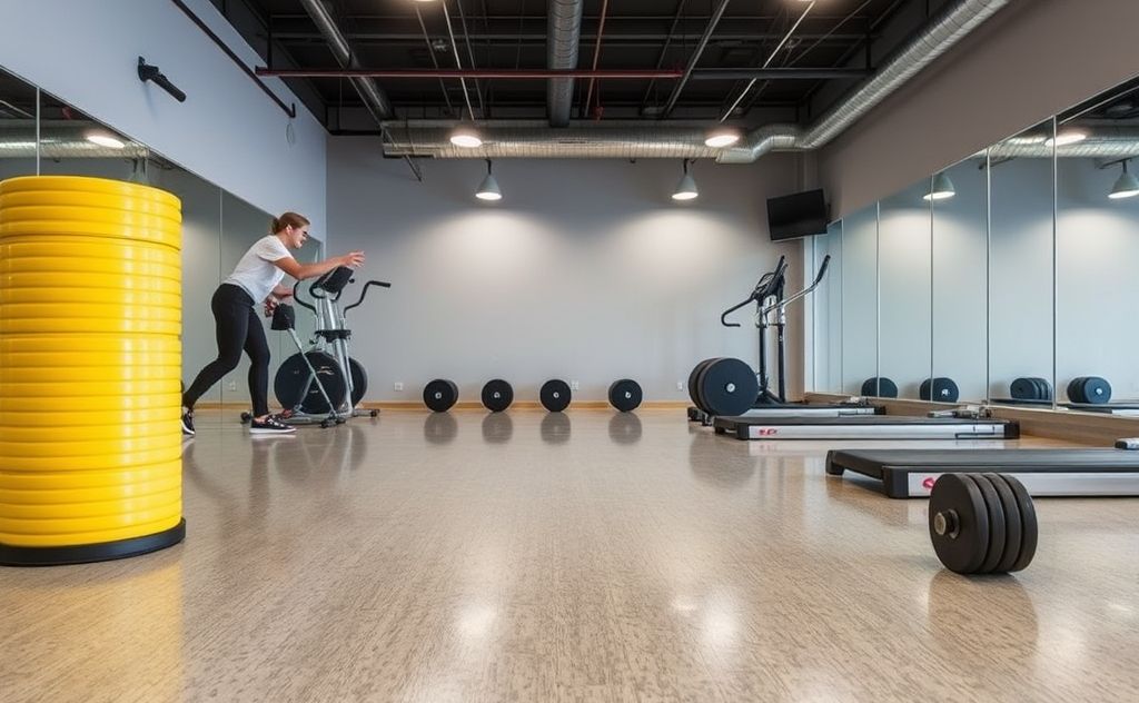 Clean gym floors promote health and safety in workouts.