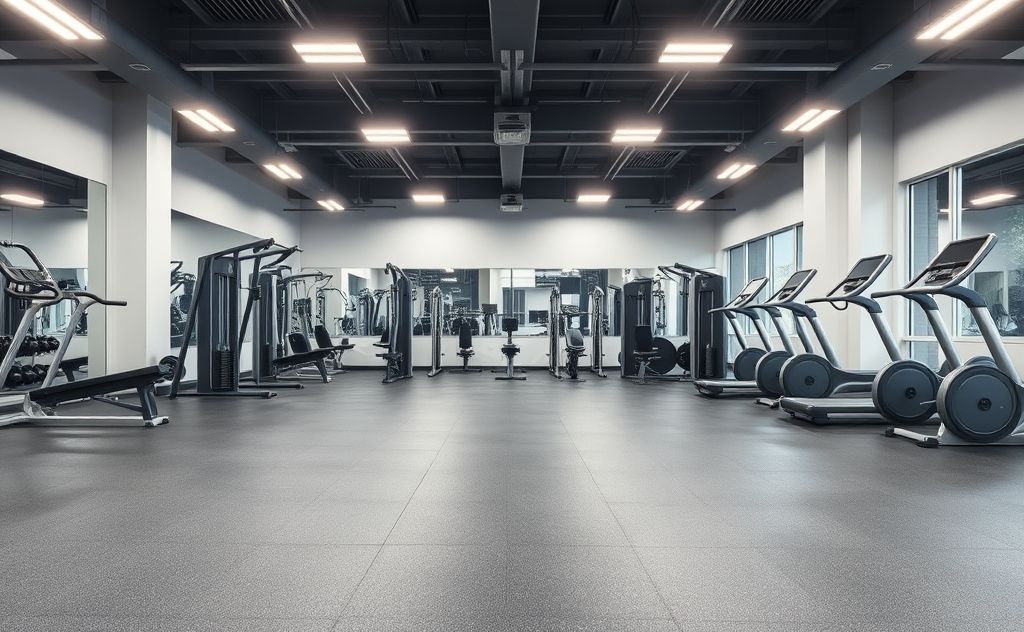 Clean rubber gym floors promote better hygiene.