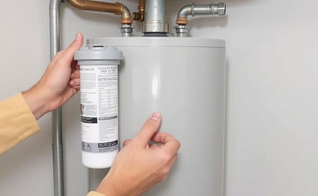 Clean water heater filter location guide
