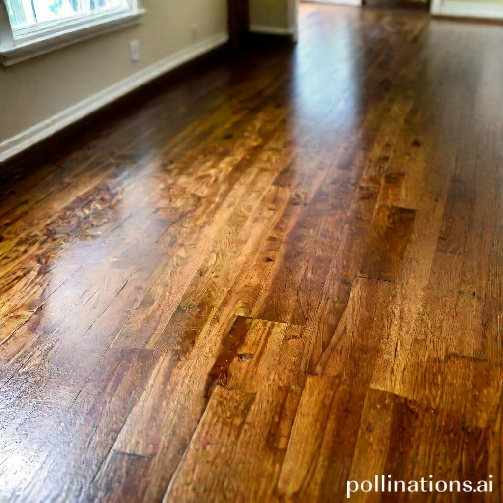 how to clean sticky wood floors