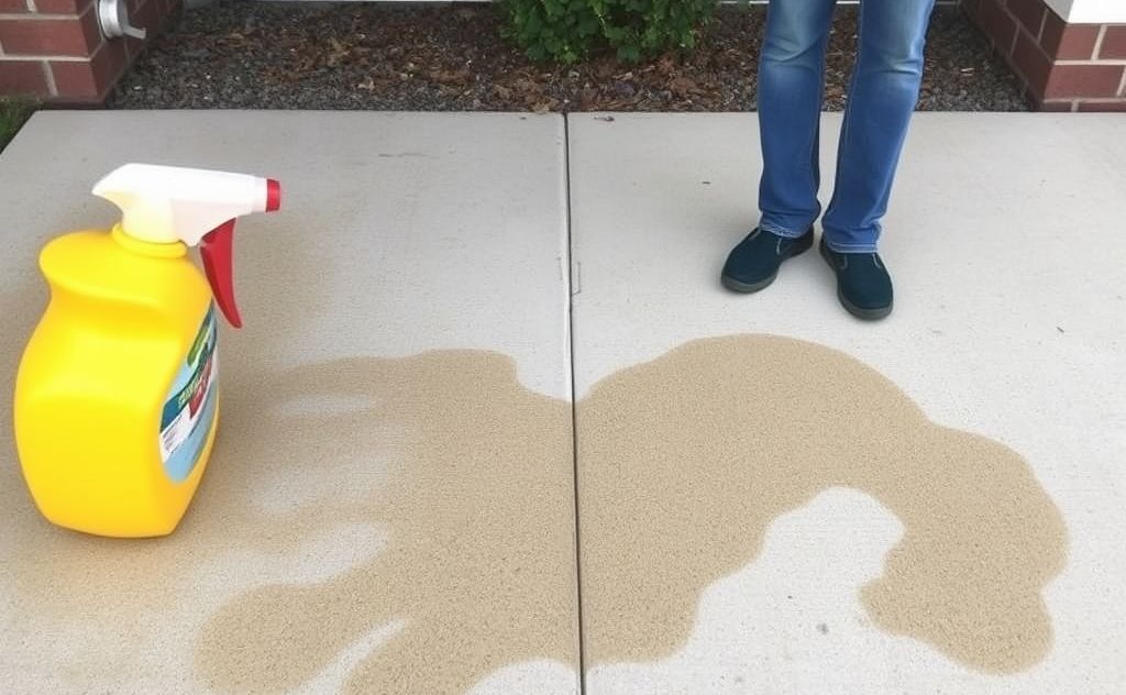 Cleaning pet stains on concrete surfaces