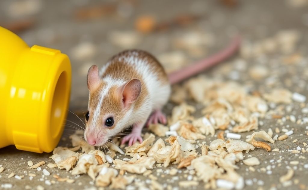 Cleaning solutions for mouse droppings