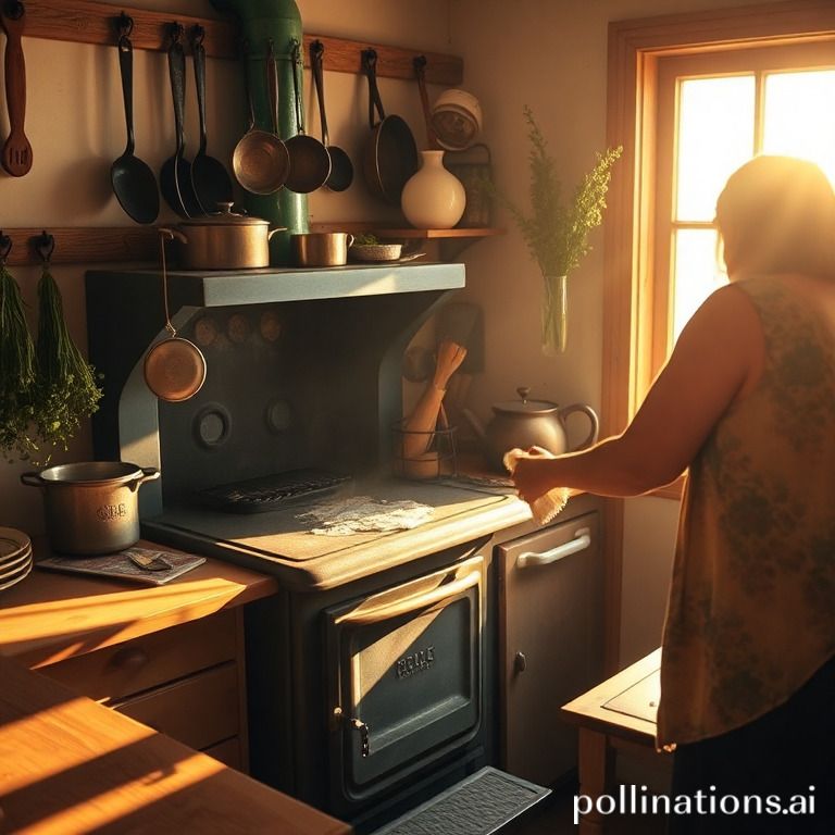 Cleaning the interior of the wood stove