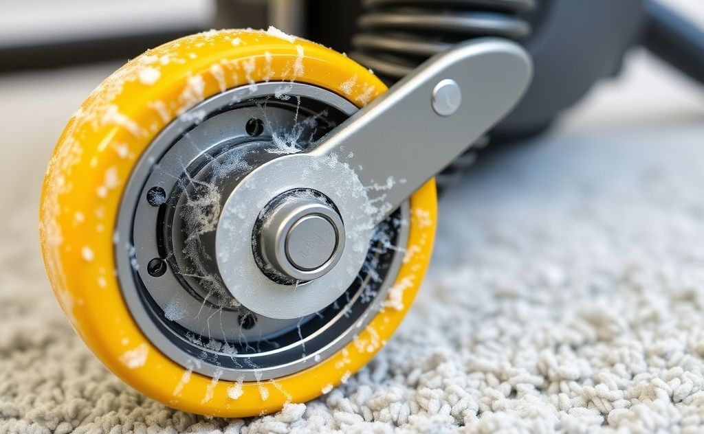 Cleaning vacuum wheels and bearings for better performance