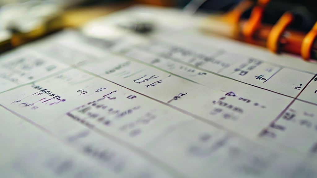 1月と3月の予定が書き込まれたカレンダー