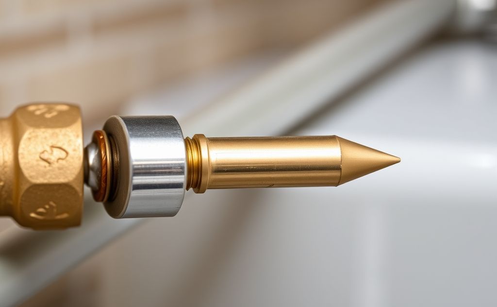 Close-up of a high-quality anod rod for a water heater.