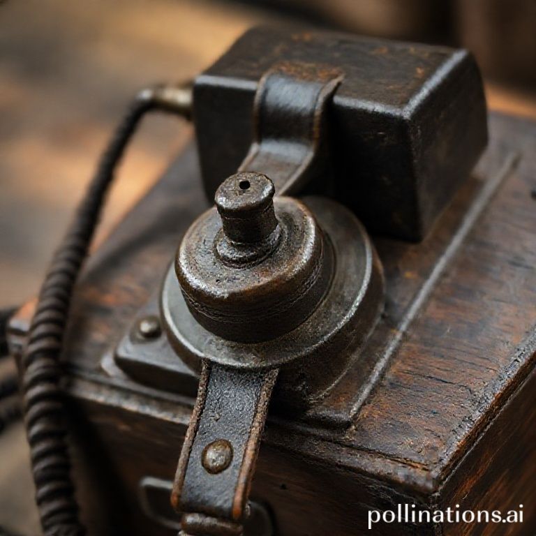 Telefone de Campanha (Polacco) com manivela, design de resist&ecirc;ncia