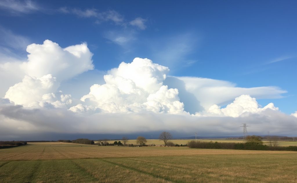 Clouds impact temperature in various ways