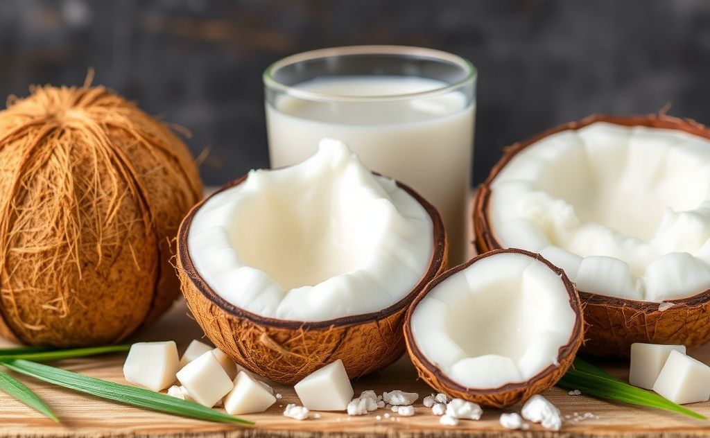 Coconut milk varieties with different textures