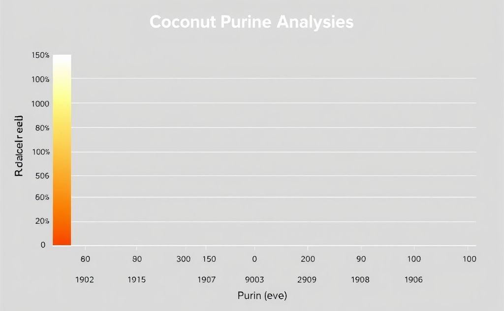 Coconut purine level analysis graph