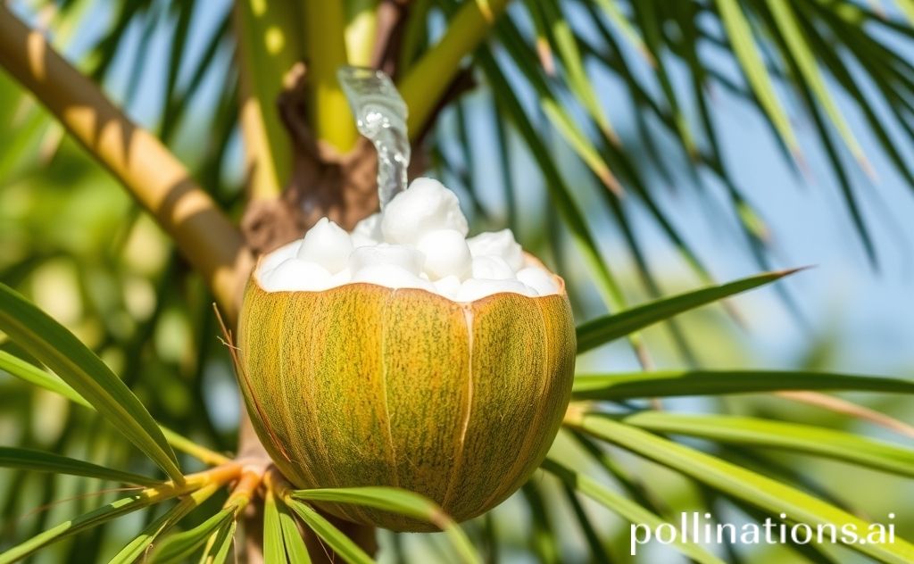 Coconut water boosts plant growth and health