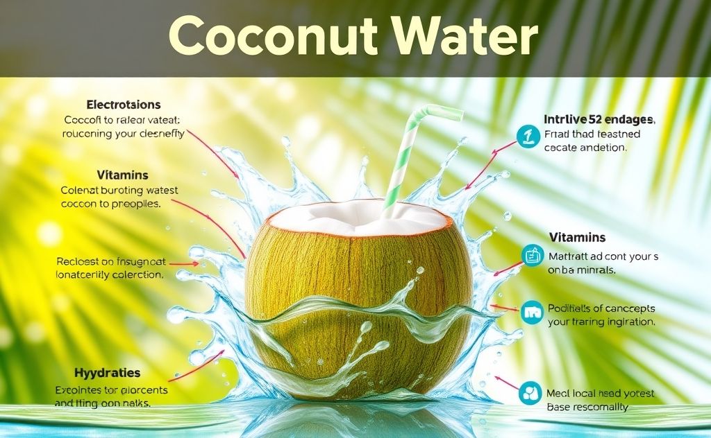 Coconut water hydration benefits over water