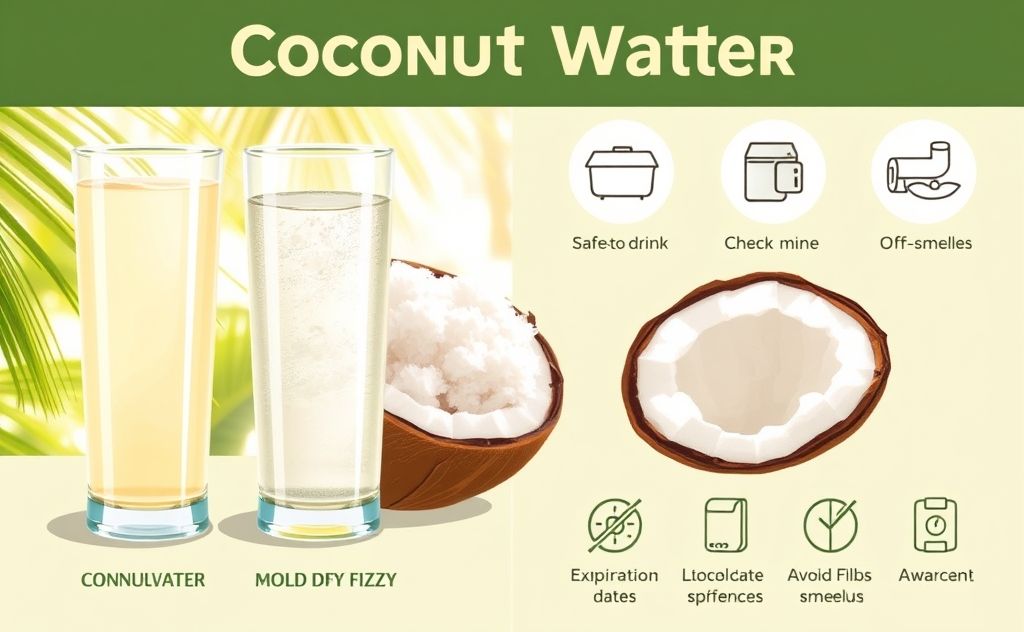 Coconut water spoilage signs and safety tips