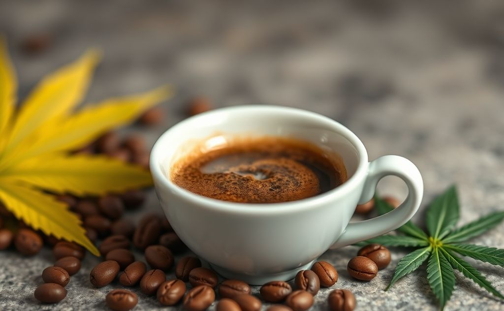 Coffee aftertaste reminiscent of cannabis flavors