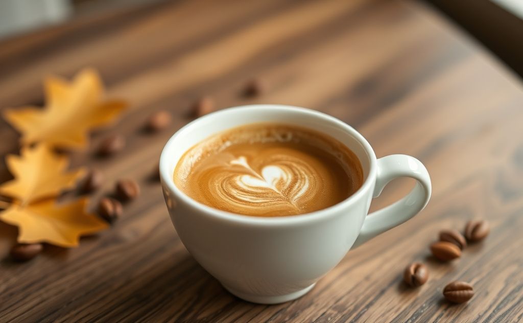 Coffee as a warm, inviting drink in a cup