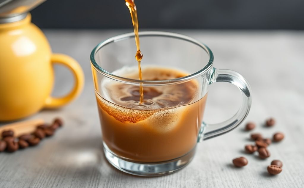 Coffee dissolves in hot water efficiently