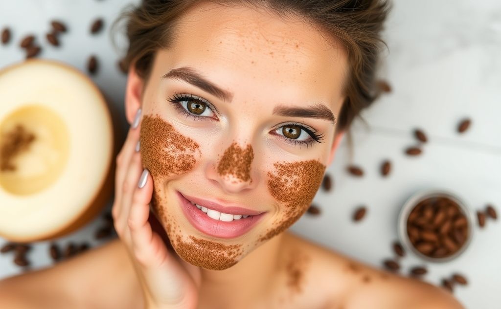 Coffee scrub benefits for brighter skin tone