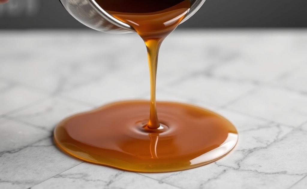 Coffee spills easily due to lower surface tension.
