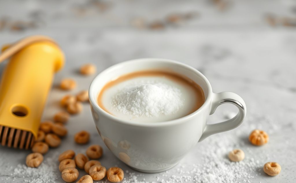 Coffee with milk and sugar tastes like honey cereal