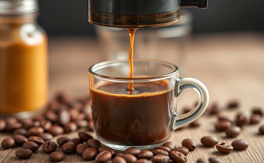 Coffee's caffeine release through heat activation