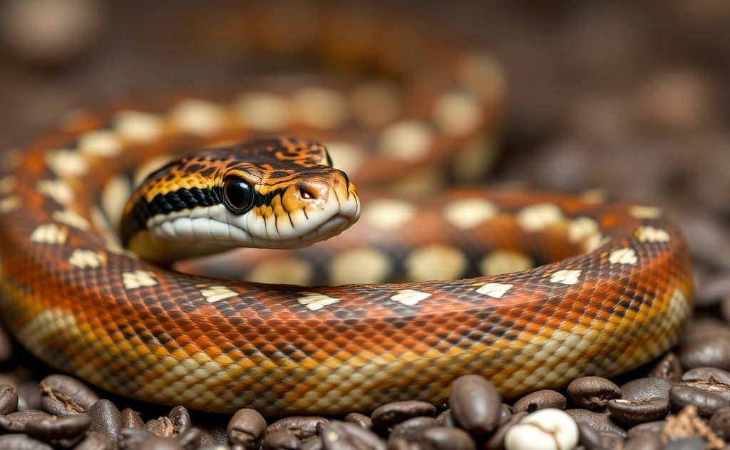 Coffee's effects on snakes' health and behavior