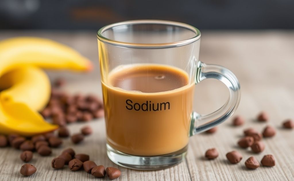 Coffee's sodium content explained in a cup