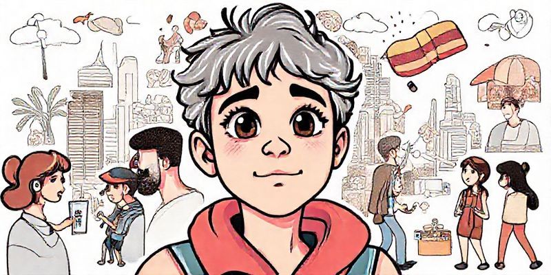 Collage de diferentes tipos de imágenes editadas con Reve: un retrato retocado, una foto de producto con fondo corregido, un gráfico de redes sociales con filtros aplicados.