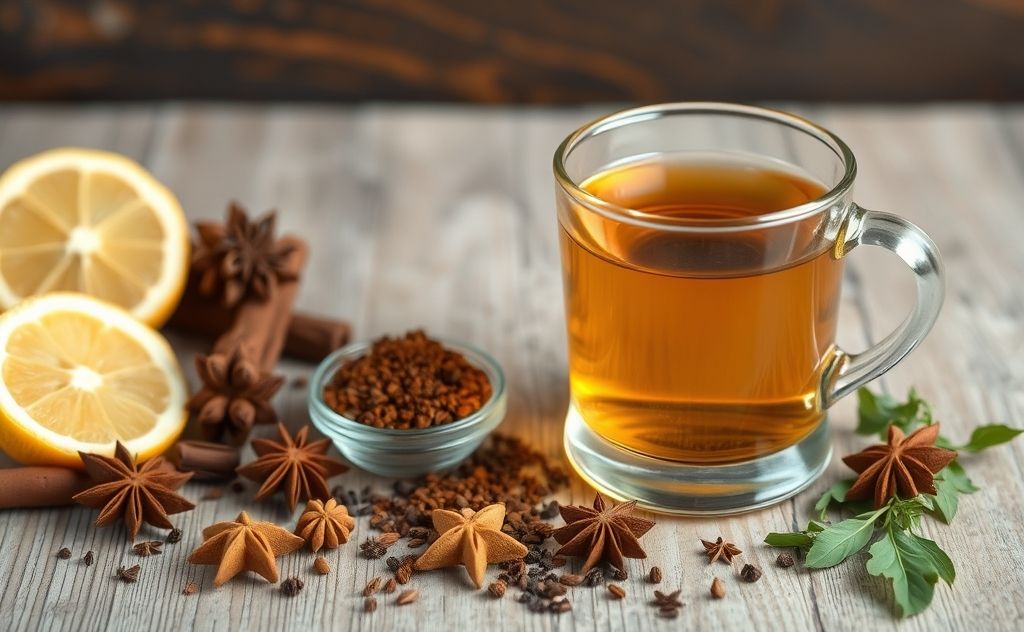 Colonial Liberty Tea with spices and herbs