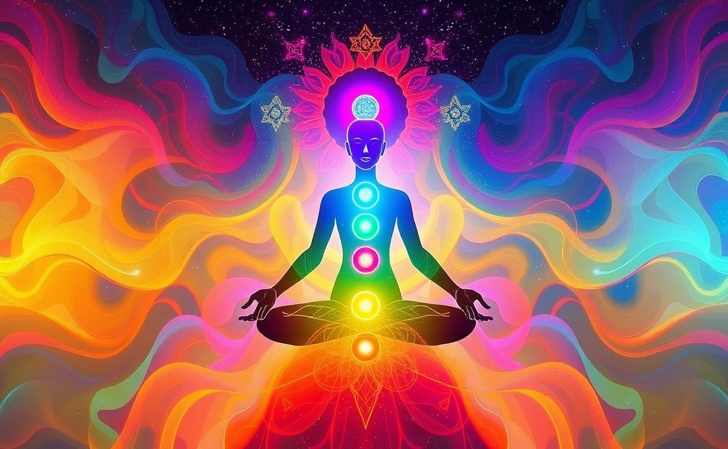 Colorful chakras in harmony and balance