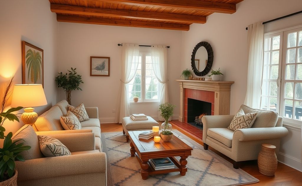 Comfortable home with a cozy atmosphere and warmth