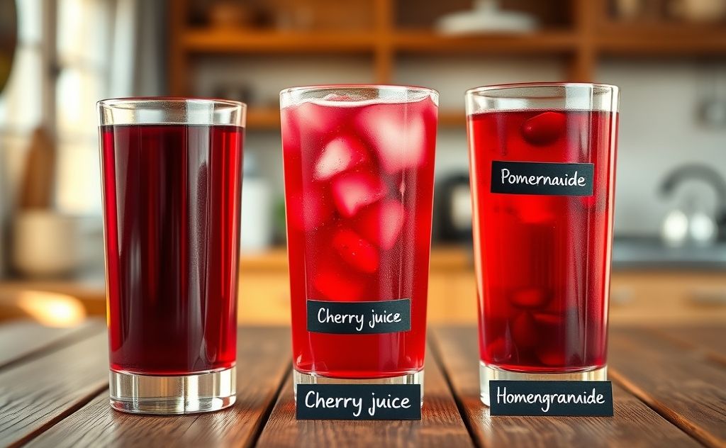Commercial homemade grenadine comparison cherry juice