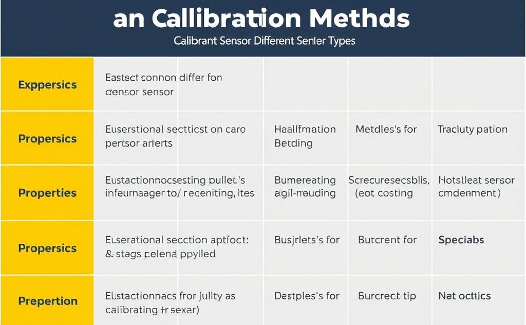 Common Calibration Methods Different Sensor Types