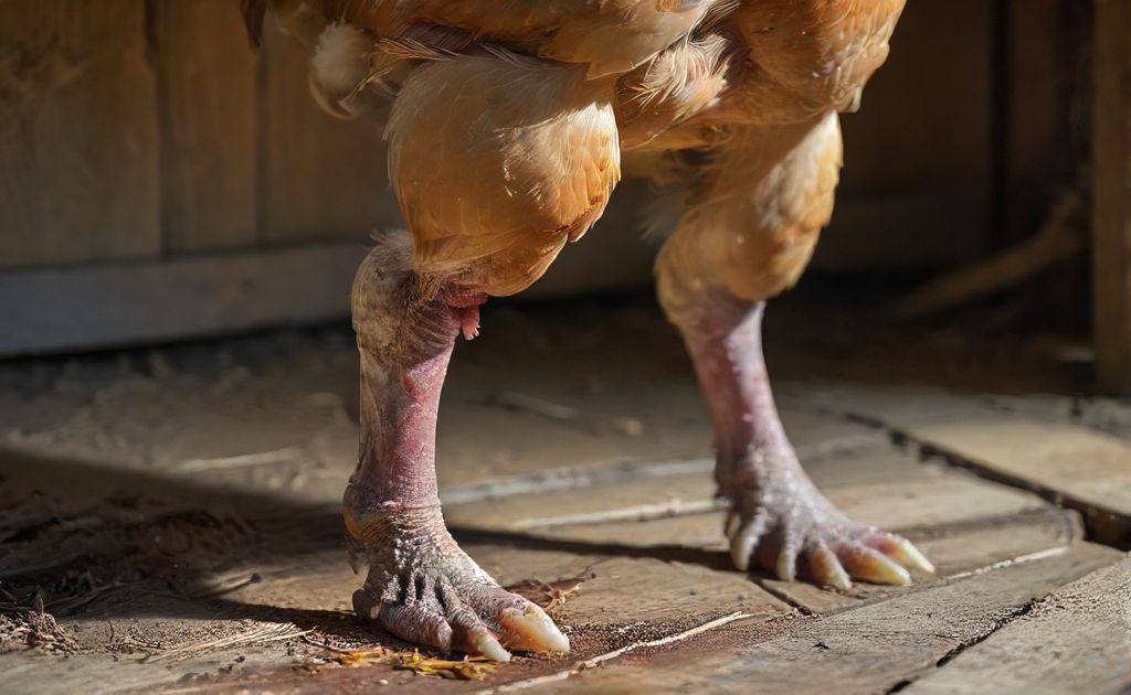 Common chicken leg issues with visible legs