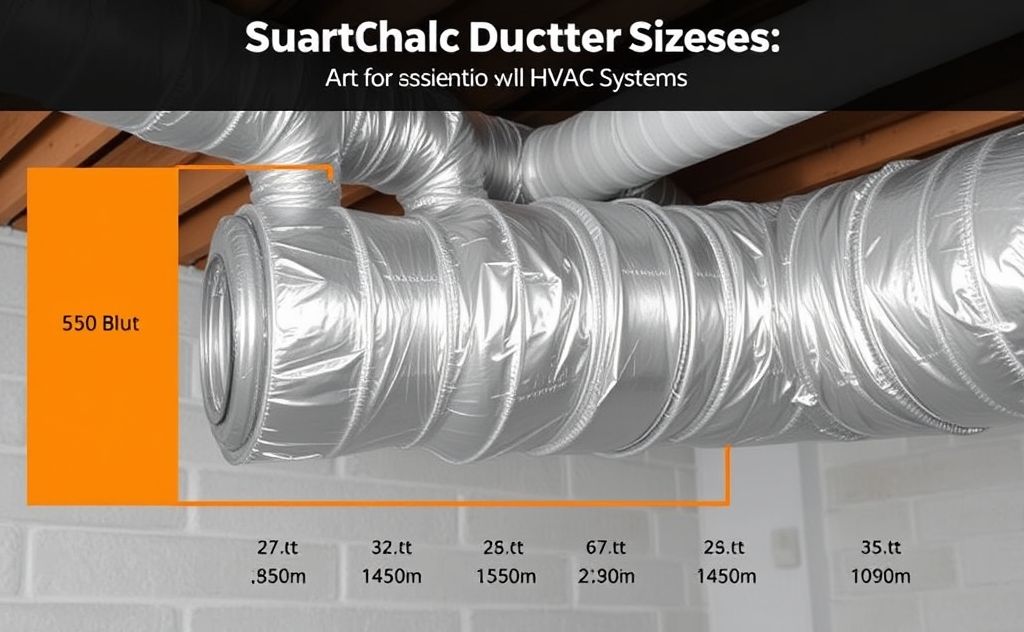 Common duct sizes for residential HVAC systems