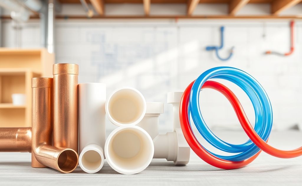 Common plumbing materials for water lines usage