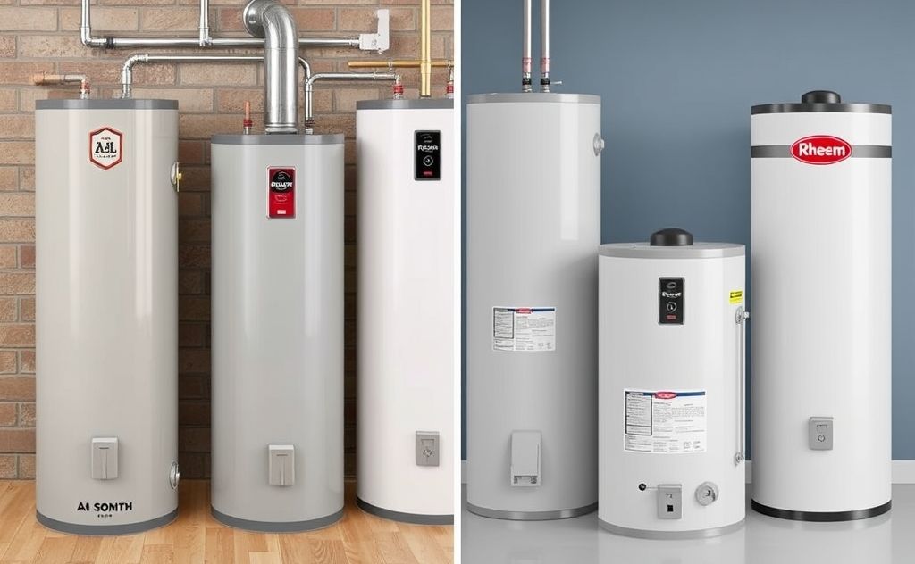 Compare Ao Smith and Rheem electric water heaters