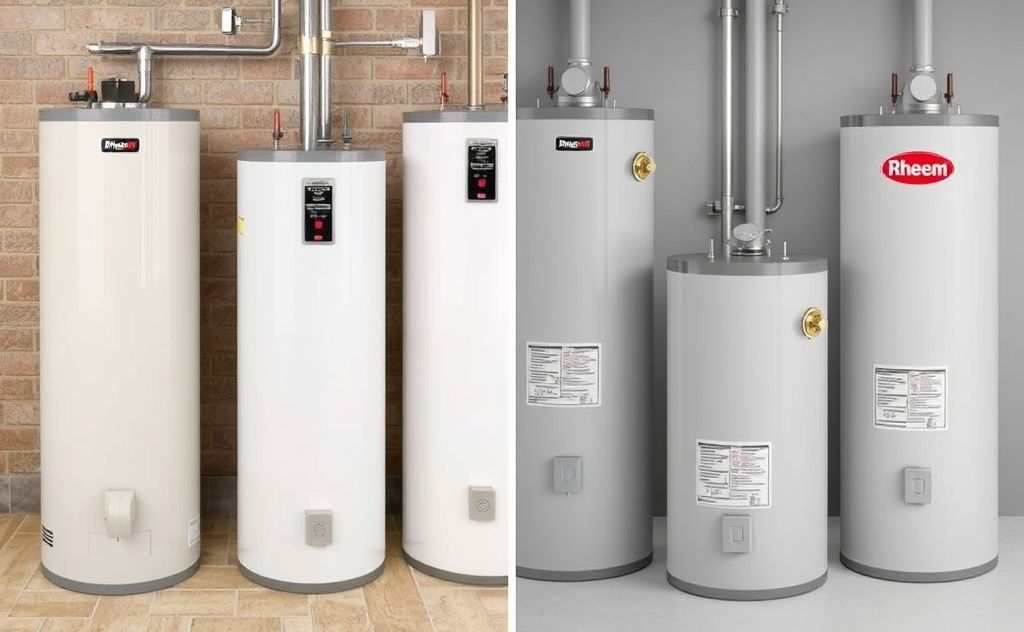 Compare Bradford White and Rheem water heaters
